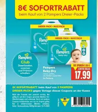 E-Center Pampers Baby-dry Angebot