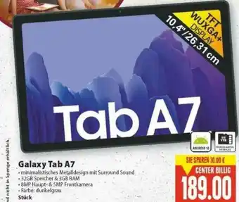 E-Center Galaxy Tab A7 Angebot