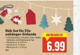 E-Center Näh-set Für Filzanhänger-girlande Angebot