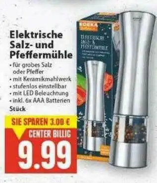 E-Center Elektrische Salz- Und Pfeffermühle Angebot