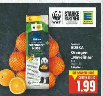 E-Center Edeka Orangen Navelinas Angebot