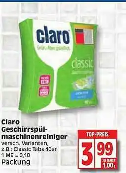 Edeka Ciaro Geschirrspul Maschinenreiniger Angebot