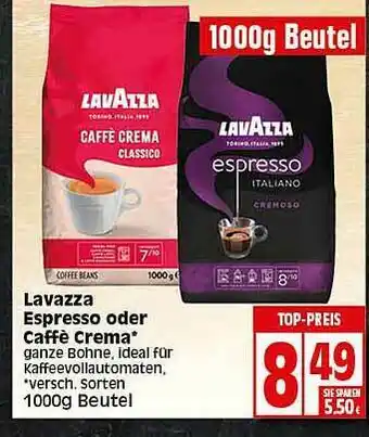 Elli Markt Lavazza Espresso Oder Caffe Crema Angebot