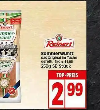 Elli Markt Reinert Sommerwurst Angebot