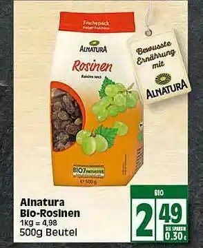 Elli Markt Alnatura Bio-rosinen Angebot