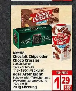 Elli Markt Nestle Choclait Chips Oder Choco Crossies Oder After Eight Angebot