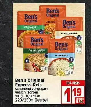 Elli Markt Ben's Original Express-reis Angebot