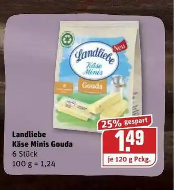 REWE Kaufpark Landliebe Käse Minis Gouda Angebot