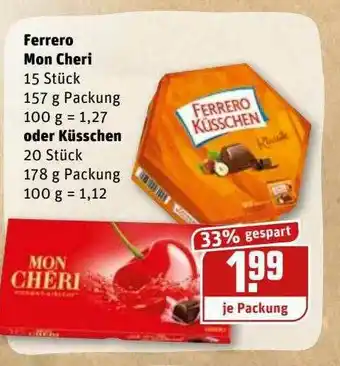 REWE Kaufpark Ferrero Mon Cheri Oder Küsschen Angebot