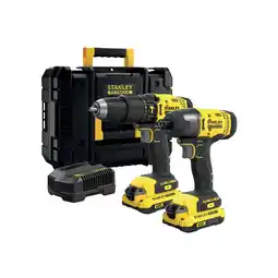 Netto Marken-Discount Stanley SFMCK465D2T-QW Bohr- und Schlagschrauberset 18 V Angebot