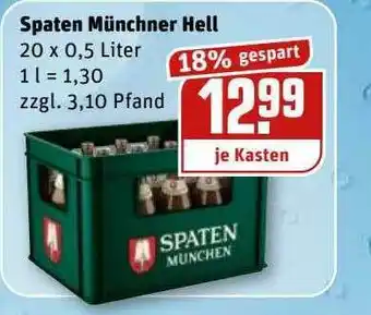 REWE Kaufpark Spaten Münchner Hell Angebot