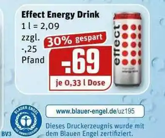 REWE Kaufpark Effect Energy Drink Angebot