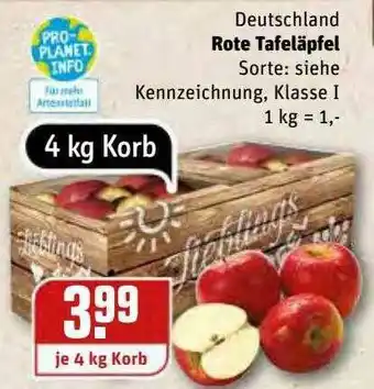 REWE Kaufpark Deutschland Rote Tafeläpfel Angebot