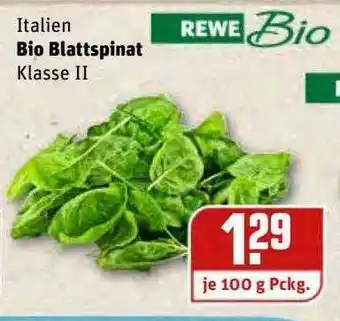 REWE Kaufpark Rewe Bio Italien Bio Blattspinat Angebot