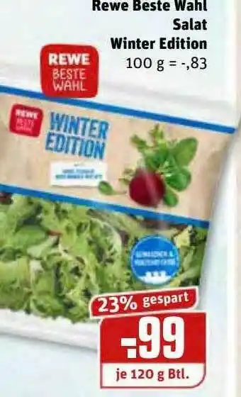 REWE Kaufpark Rewe Beste Wahl Salat Winter Edition Angebot