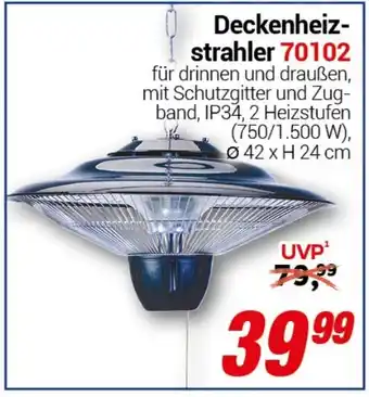 CENTERSHOP Deckenheizstrahler 70102 Angebot