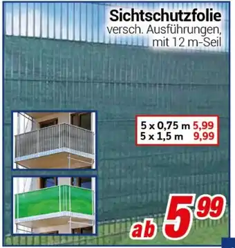 CENTERSHOP Sichtschutzfolie Angebot