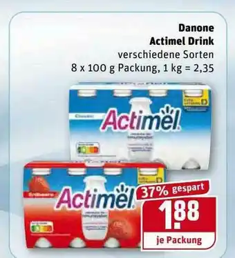 REWE Kaufpark Danone Actimel Drink Angebot