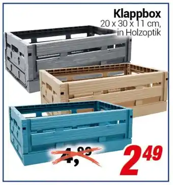 CENTERSHOP Klappbox Angebot