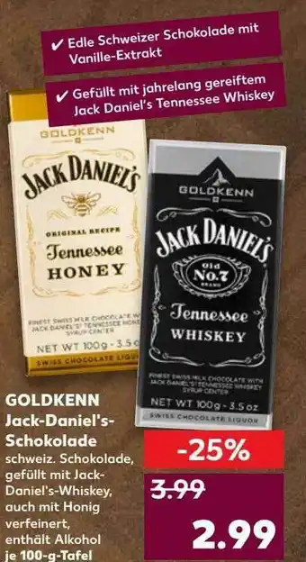 Kaufland Goldkenn Jack-daniel's-schokolade Angebot
