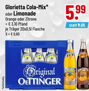 trinkgut Oettinger glorietta cola-mix oder limonade Angebot