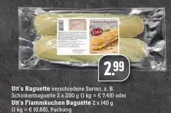 Edeka Utt's Baguette Oder Utt's Flammkuchen Baguette Angebot