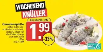 WEZ Garnelenspieße Angebot