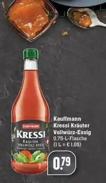 Edeka Kauffmann Kressi Kräuter Vollwürz-essig Angebot