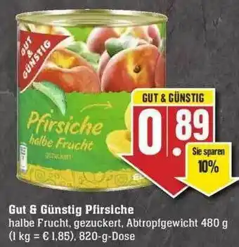 Edeka Gut & Günstig Pfirsiche Angebot