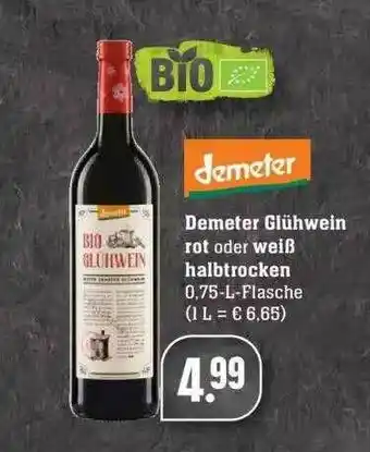 Edeka Demeter Glühwein Rot Oder Weiß Halbtrocken Angebot