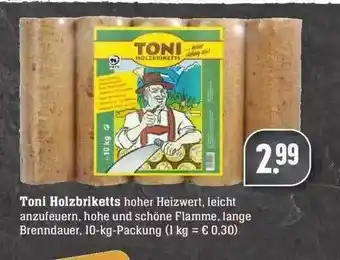 Edeka Toni Holzbriketts Angebot