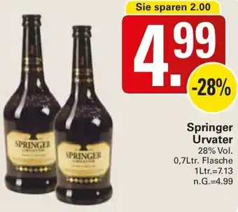 WEZ Springer Urvater Angebot