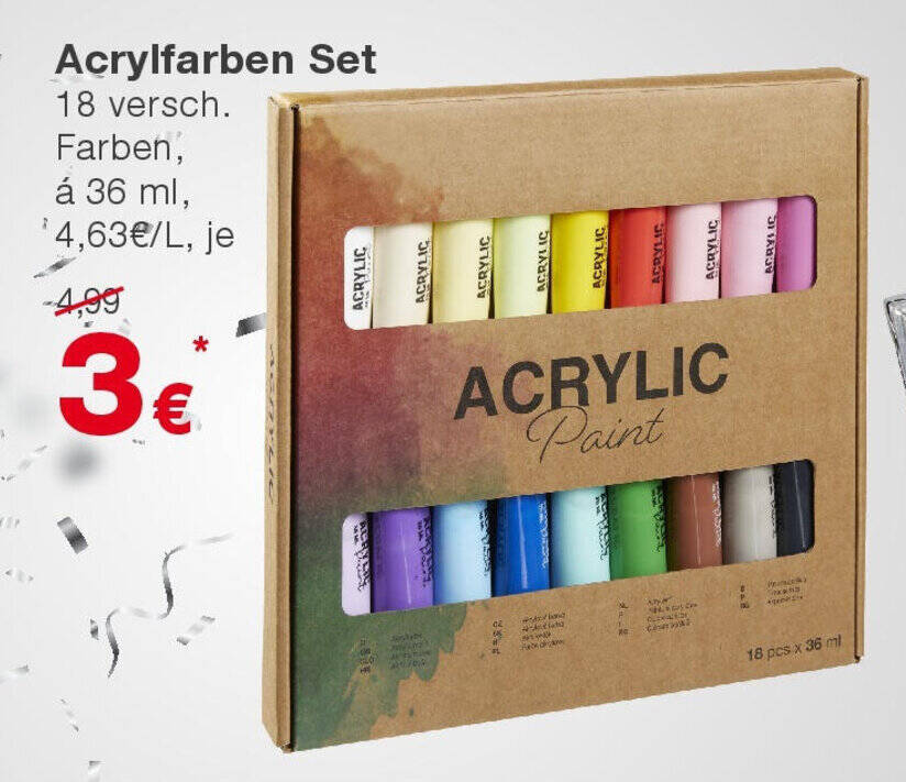 Acrylfarben Set Angebot bei KiK
