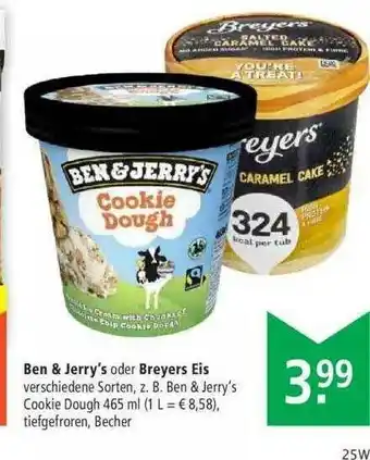 Marktkauf Ben & Jerry's Oder Breyers Eis Angebot