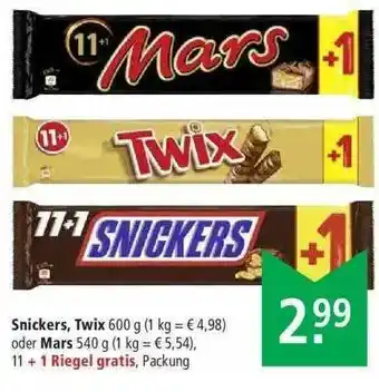 Marktkauf Snickers, Twix Oder Mars Angebot