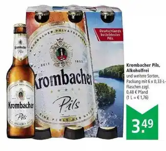 Marktkauf Krombacher Pils, Alkoholfrei Angebot