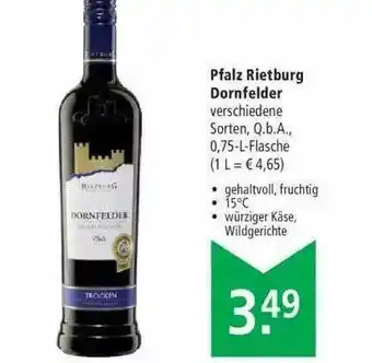 Marktkauf Pfalz Rietburg Dornfelder Angebot