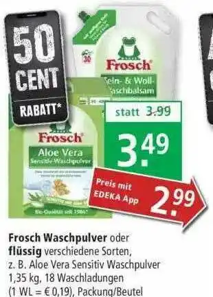 Marktkauf Frosch Waschpulver Oder Flüssig Angebot