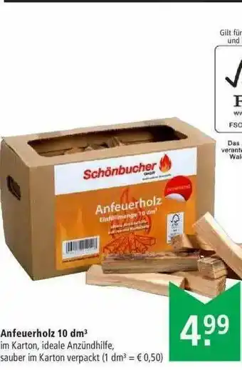 Marktkauf Anfeuerholz 10 Dm³ Angebot