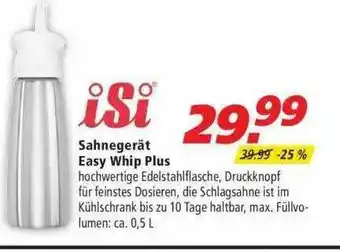 Marktkauf Isi Sahnegerät Easy Whip Plus Angebot