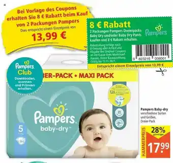 Marktkauf Pampers Baby-dry Angebot