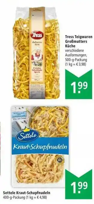 Marktkauf Settele Kraut-schupfnudeln Oder Tress Teigwaren Großmutters Küche Angebot