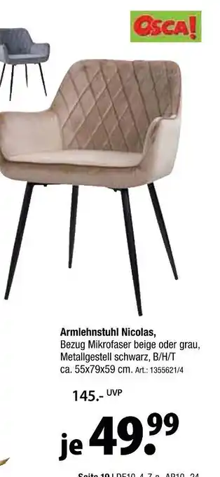 Zurbrüggen Osca armlehnstuhl nicolas Angebot