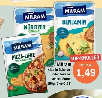 Aktiv Irma Milram Käse in Scheiben oder gerieben Angebot