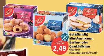 Aktiv Irma Gut&Günstig Mini Amerikaner, Berliner oder Quarkbällchen Angebot