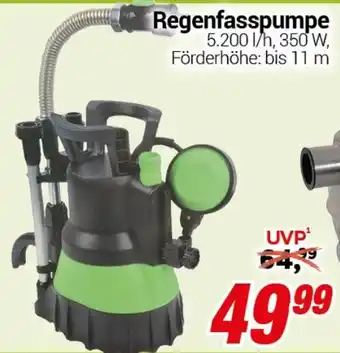 CENTERSHOP Regenfasspumpe Angebot