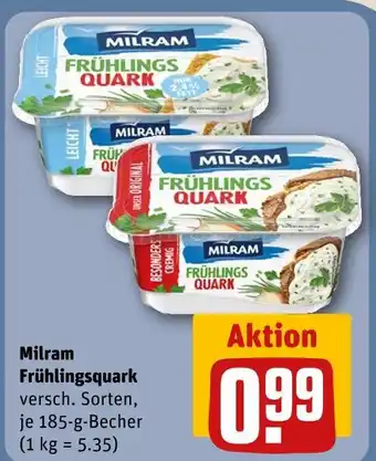 REWE Milram frühlingsquark Angebot