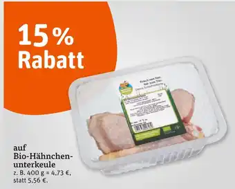 tegut Bio-hähnchenunterkeule Angebot