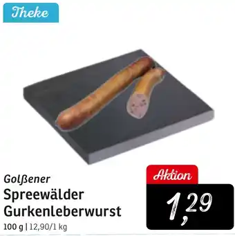 KONSUM Golẞener Spreewälder Gurkenleberwurst Angebot