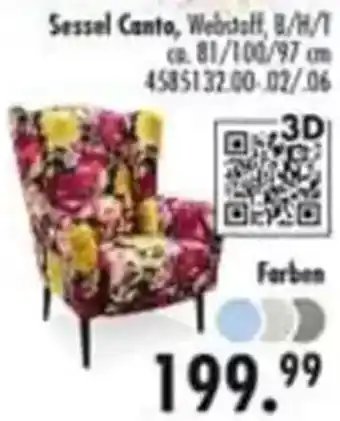 Möbel Boss Sessel Canto Angebot